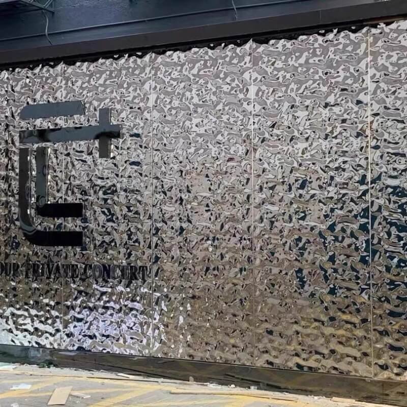 custom laser cut and etched decorative metal room divider screen (2)